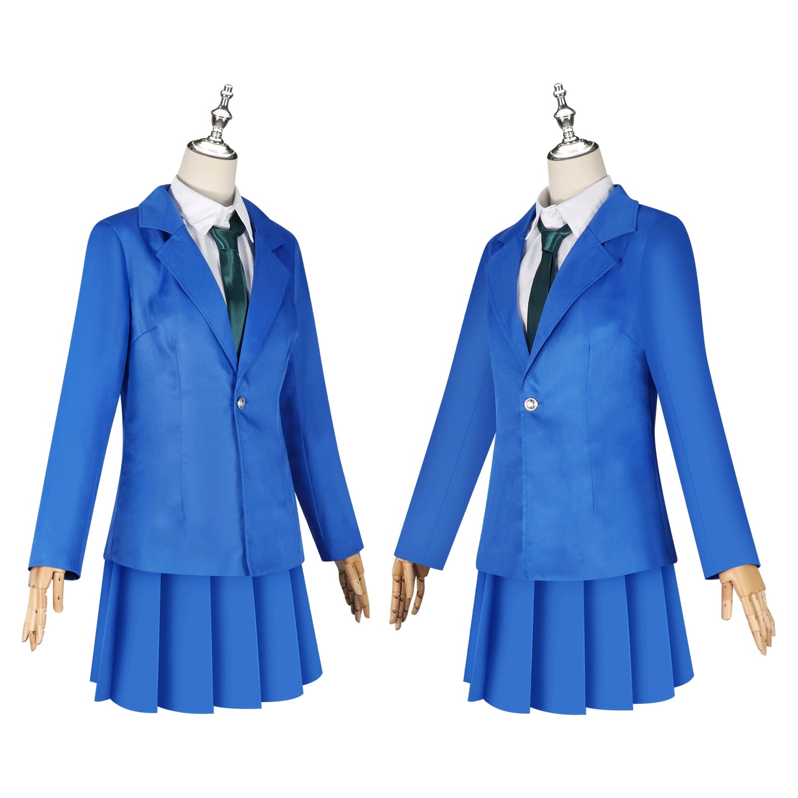 Shinichi Ran Detective Conan JK Uniform Set Cosplay Kostuem Damen