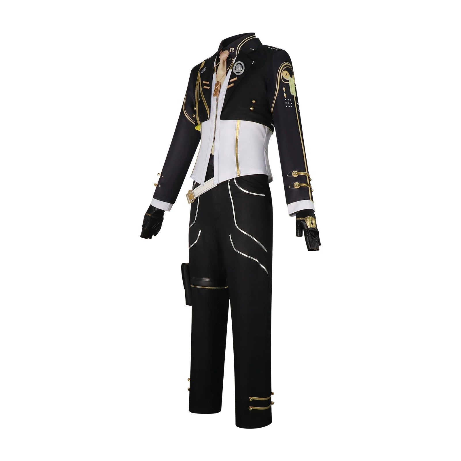 Rover Wuthering Waves Kampfanzug Cosplay Kostuem Damen Schwarz Weiß
