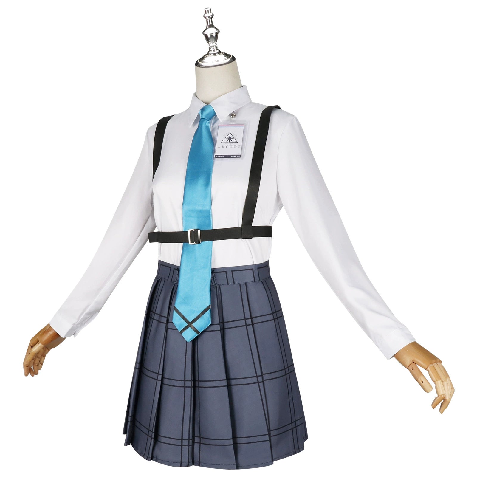 Takanashi Hoshino Blue Archive Schul-Set Cosplay Kostuem Damen Navyblau