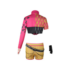 Mina Dead by Daylight Crop-Top-Shorts-Set Cosplay Kostuem Damen