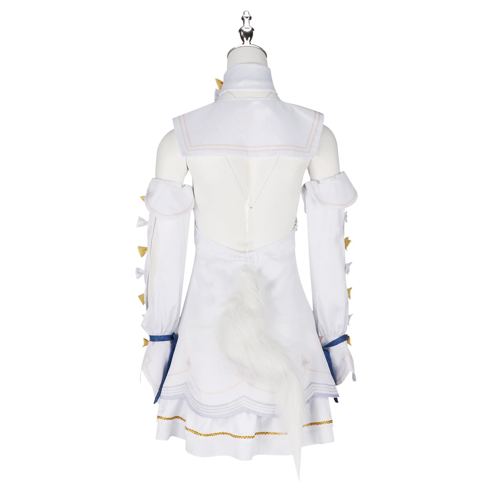 Seia Blue Archive Jubiläums-Kleid Cosplay Kostuem Damen Weiß Gold