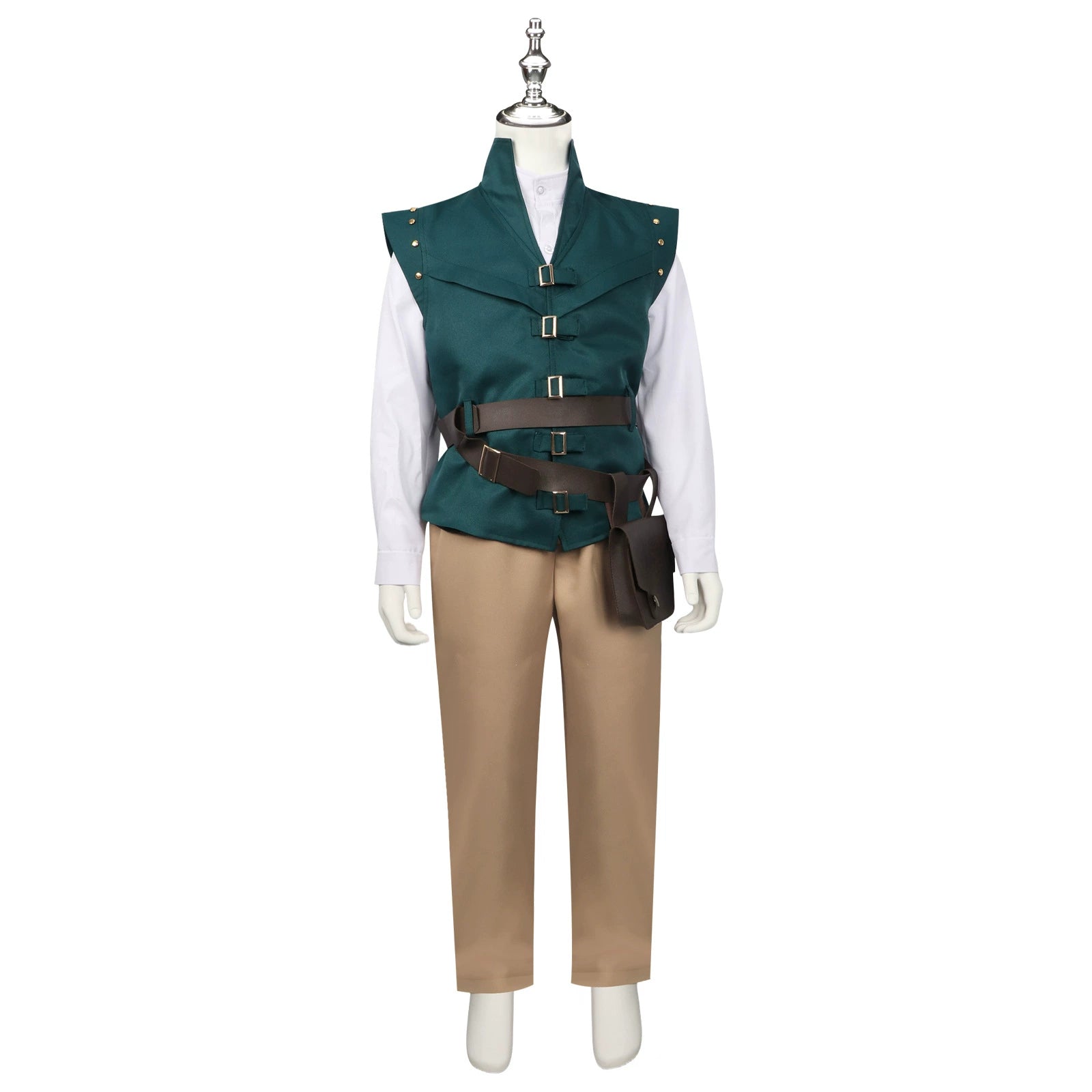 Flynn Rider Tangled Abenteurer Hemd Set Cosplay Kostuem Damen