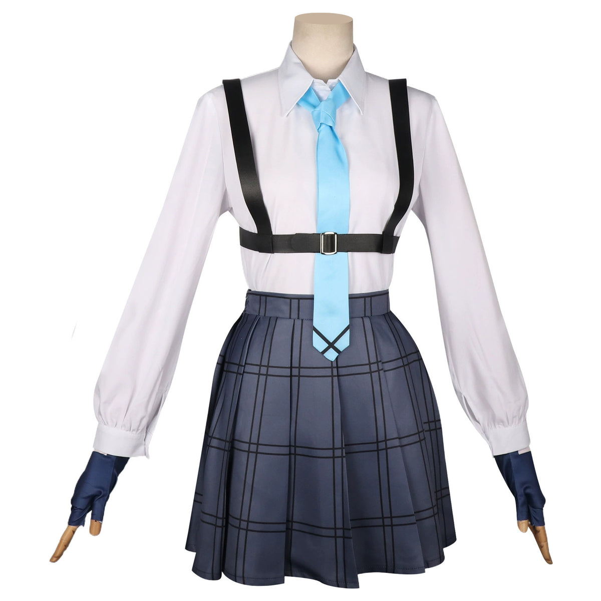 Takanashi Hoshino Blue Archive Schul-Set Cosplay Kostuem Damen Navyblau Weiß