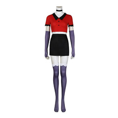 Alastor Hazbin Hotel Anzug-Set Cosplay Kostuem Damen Rot