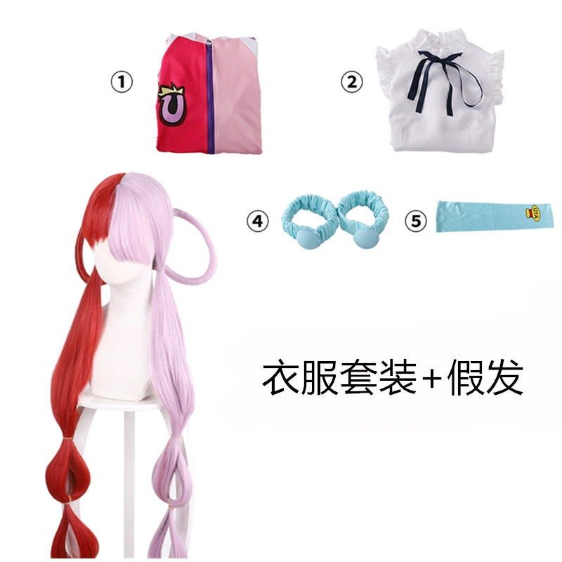 Uta One Piece Sängerin Kleid Cosplay Kostuem Damen