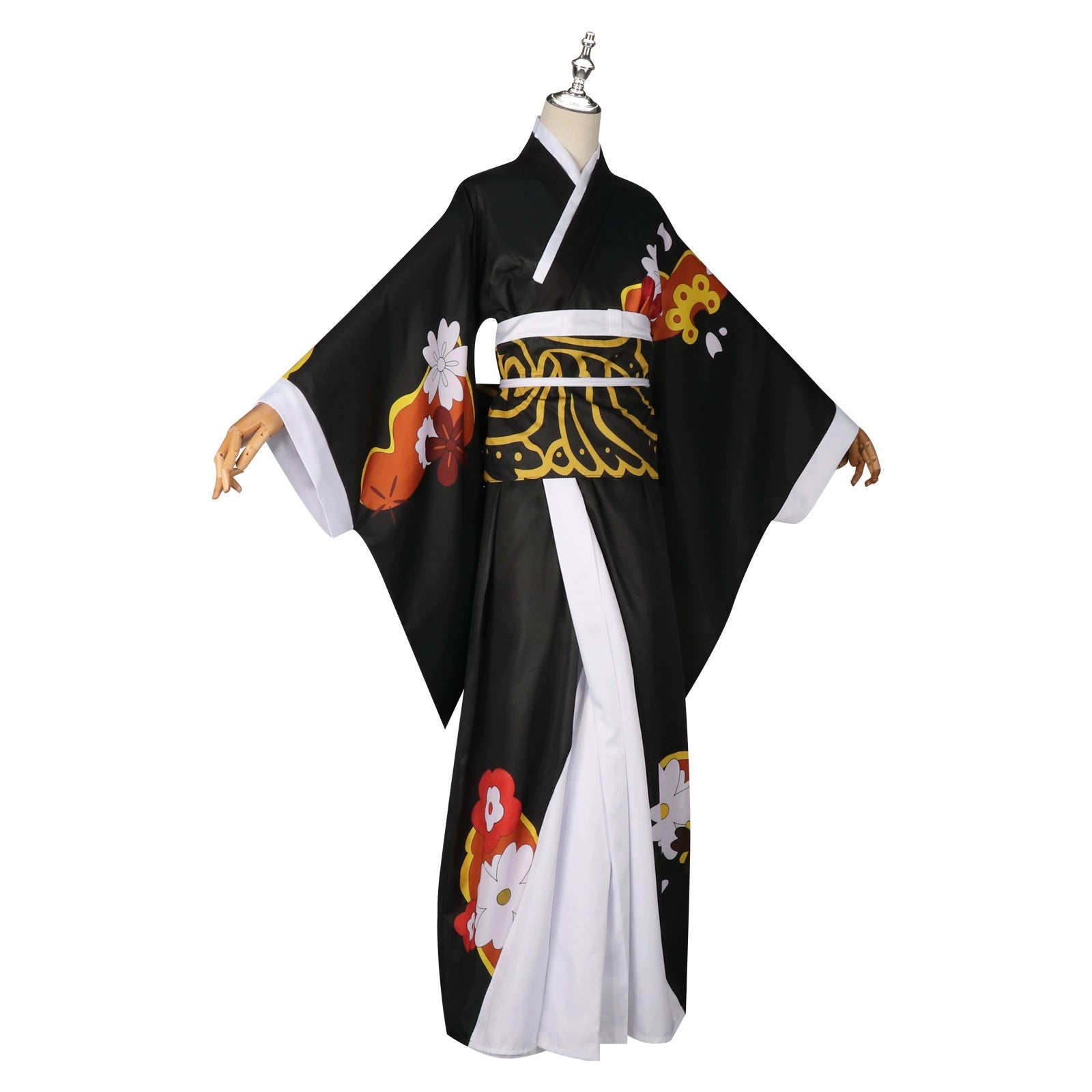 Muzan Kibutsuji Demon Slayer Elegantes Outfit Cosplay Kostuem Damen Weiß Rot