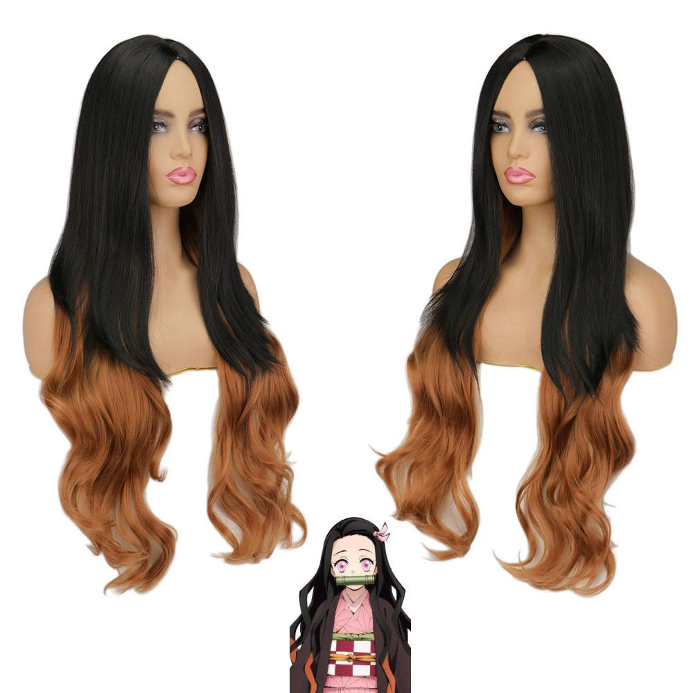 Nezuko Cosplay Peruecke Damen