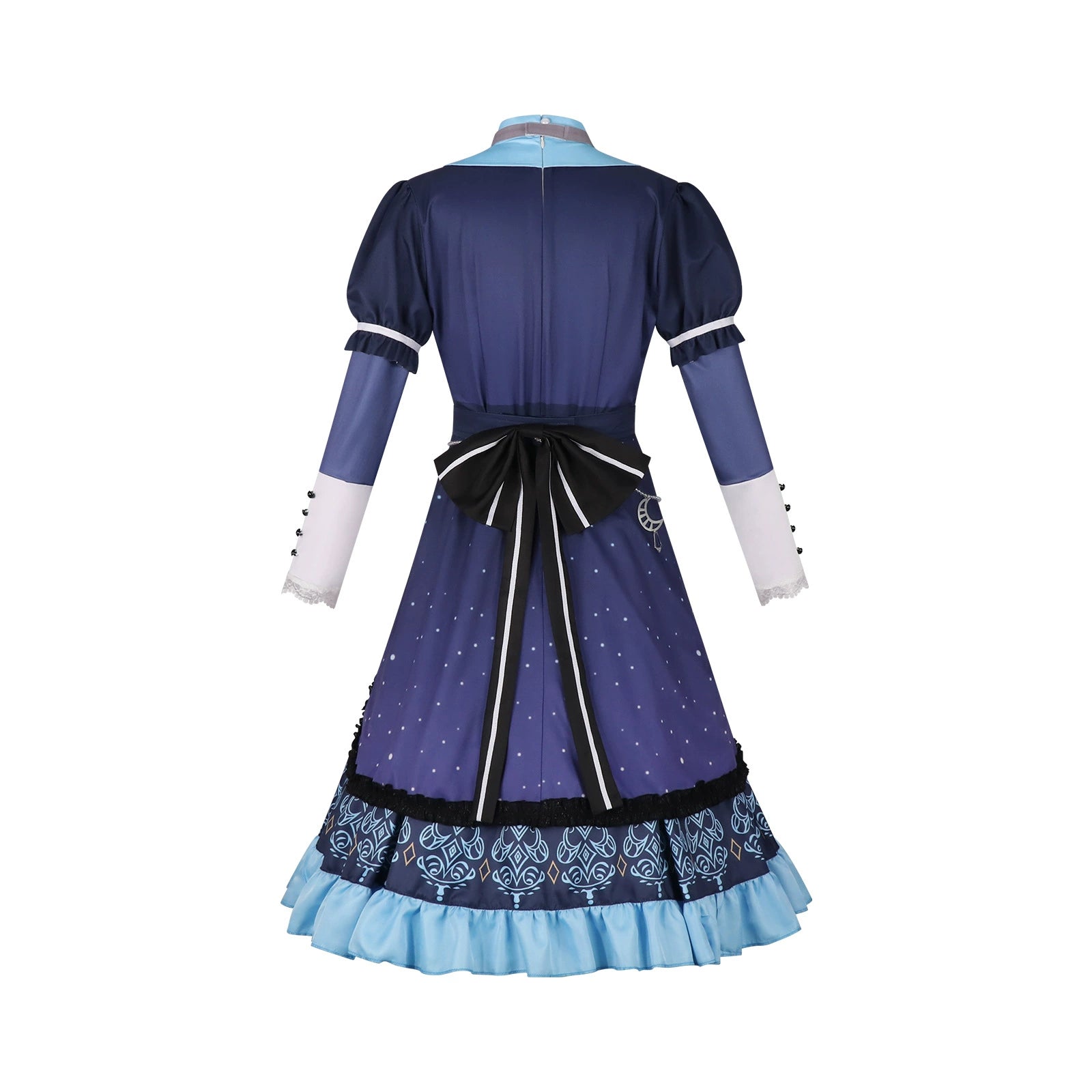 Asahina Mafuyu Project Sekai Bühnen-Kleid Cosplay Kostuem Damen Blau Weiß