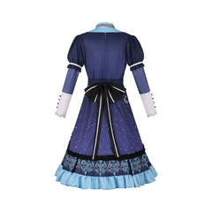 Asahina Mafuyu Project Sekai Bühnen-Kleid Cosplay Kostuem Damen Blau Weiß