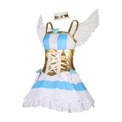 Lumi Schwarz-Gold Neu Witch Hunter K-Pop Bühnenoutfit Cosplay Kostuem Damen