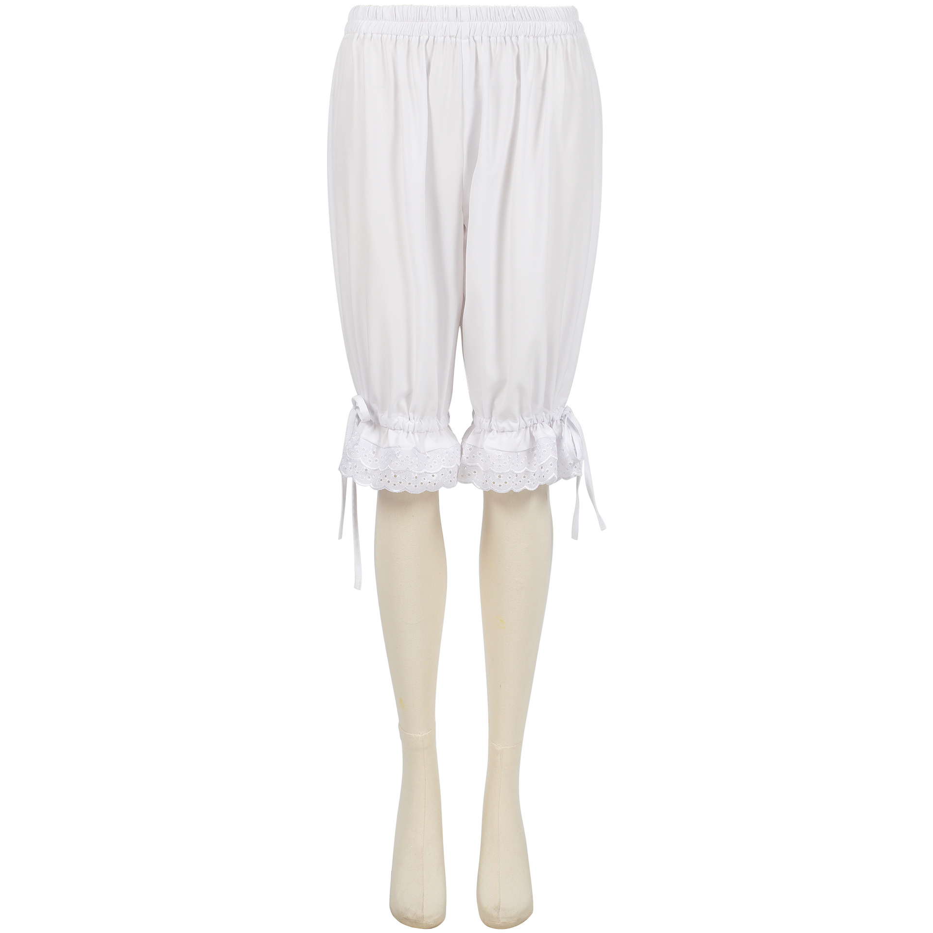Spitzen-Pluderhose – viktorianische Bloomers für Renaissance & Lolita, DAMEN
