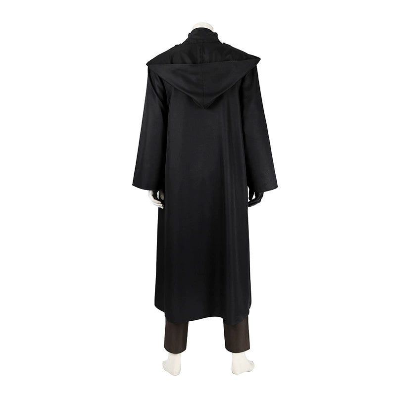 Anakin Skywalker Star Wars Jedi-Robe Cosplay Kostuem Damen Schwarz