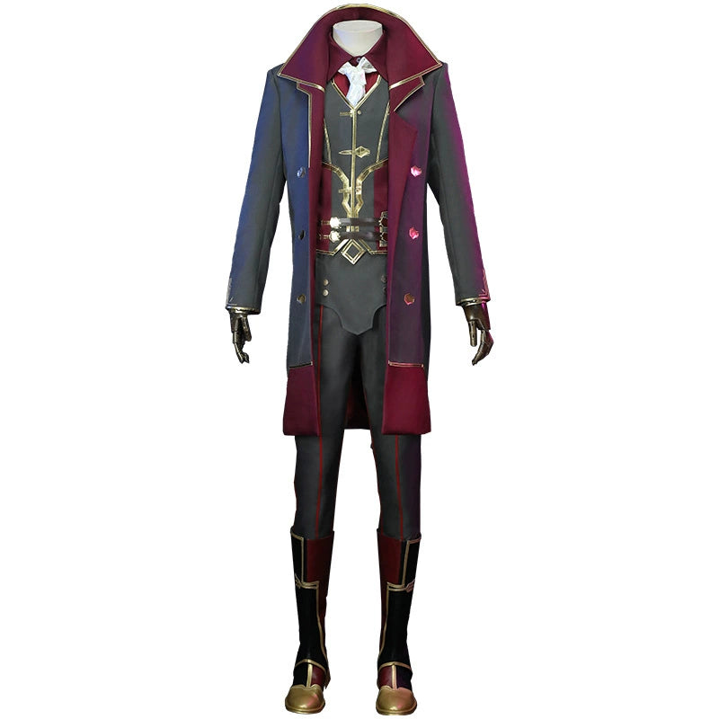 Silco League of Legends Unternehmer-Outfit Cosplay Kostuem Damen Grau