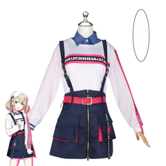 Azusawa Kohane Project Sekai Anniversary-Outfit Cosplay Kostuem Damen Blau Gelb