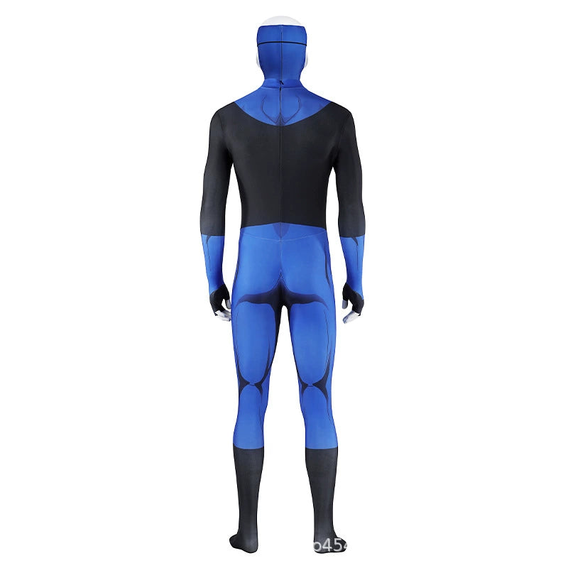 Mark Grayson Invincible Heldenanzug Cosplay Kostuem Damen Blau