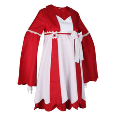 Hua Xiaolou Mini World Rotes Hanf-Kleid Cosplay Kostuem Damen
