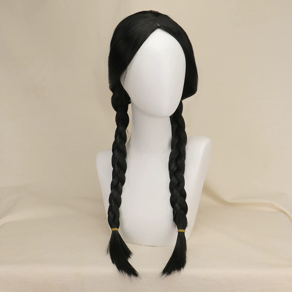 Wednesday Cosplay Peruecke Damen
