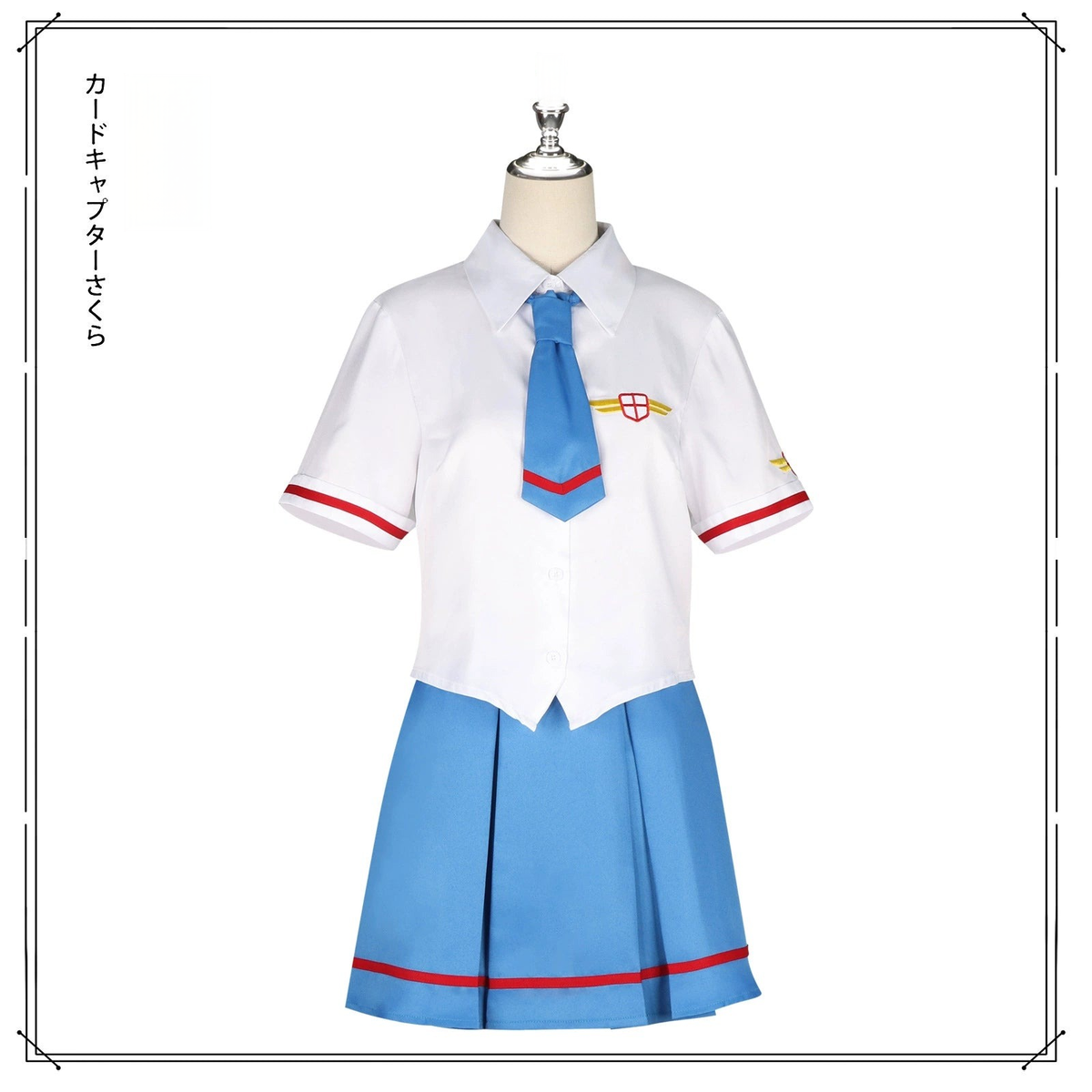 Sakura Clear Card CardCaptor Sakura Sommer-Schuluniform Cosplay Kostuem Damen