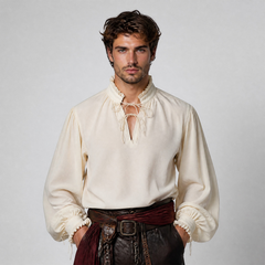Schnürshirt – Barock-Hemd mit Vorderbindung, HERREN