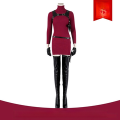 Ada Wong Resident Evil rotes Kleid Cosplay Kostuem Damen Rot