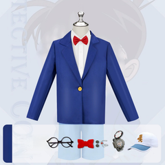 Kaito Wig Set Detective Conan Mantel mit Perücke Cosplay Kostuem Damen