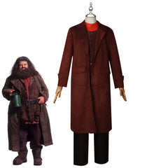 Rubeus Hagrid Harry Potter Wildhueter Mantel Set Cosplay Kostuem Damen