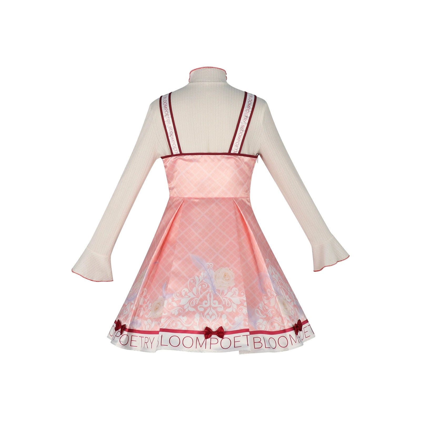 Poetic Bloom Shining Nikki Pinkes Blumenkleid Cosplay Kostuem Damen