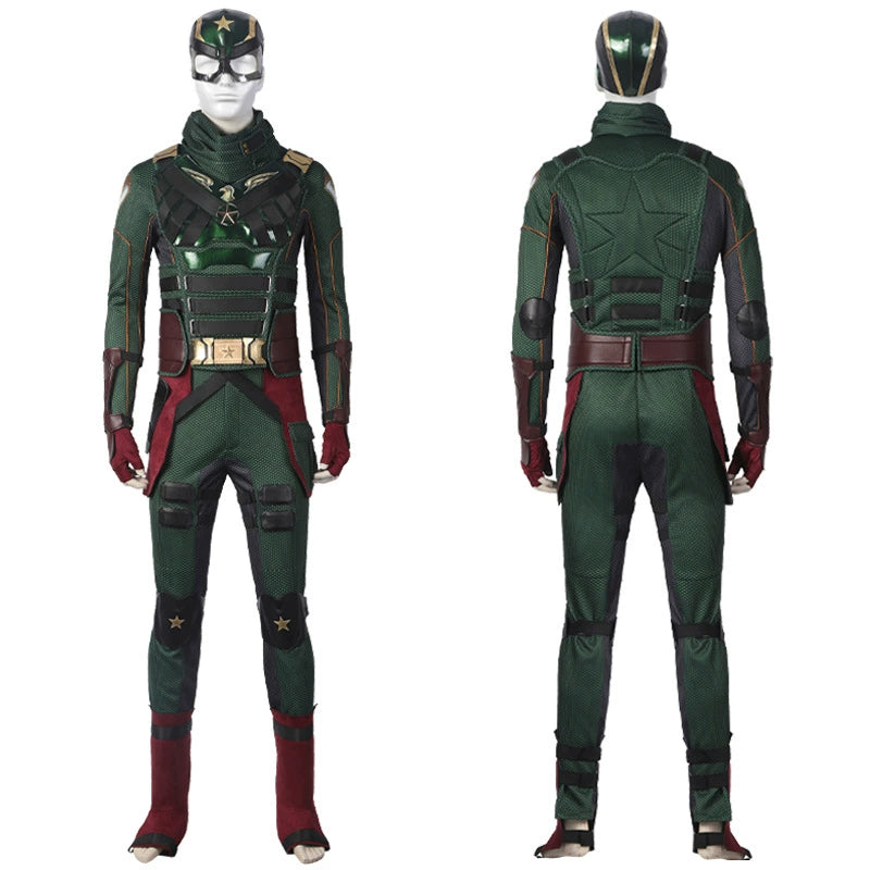 Soldier Boy The Boys Anzug Cosplay Kostuem Damen Gruen Gold