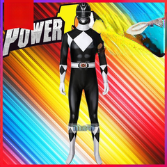 Mammoth Ranger Power Rangers Anzug Cosplay Kostuem Damen Schwarz