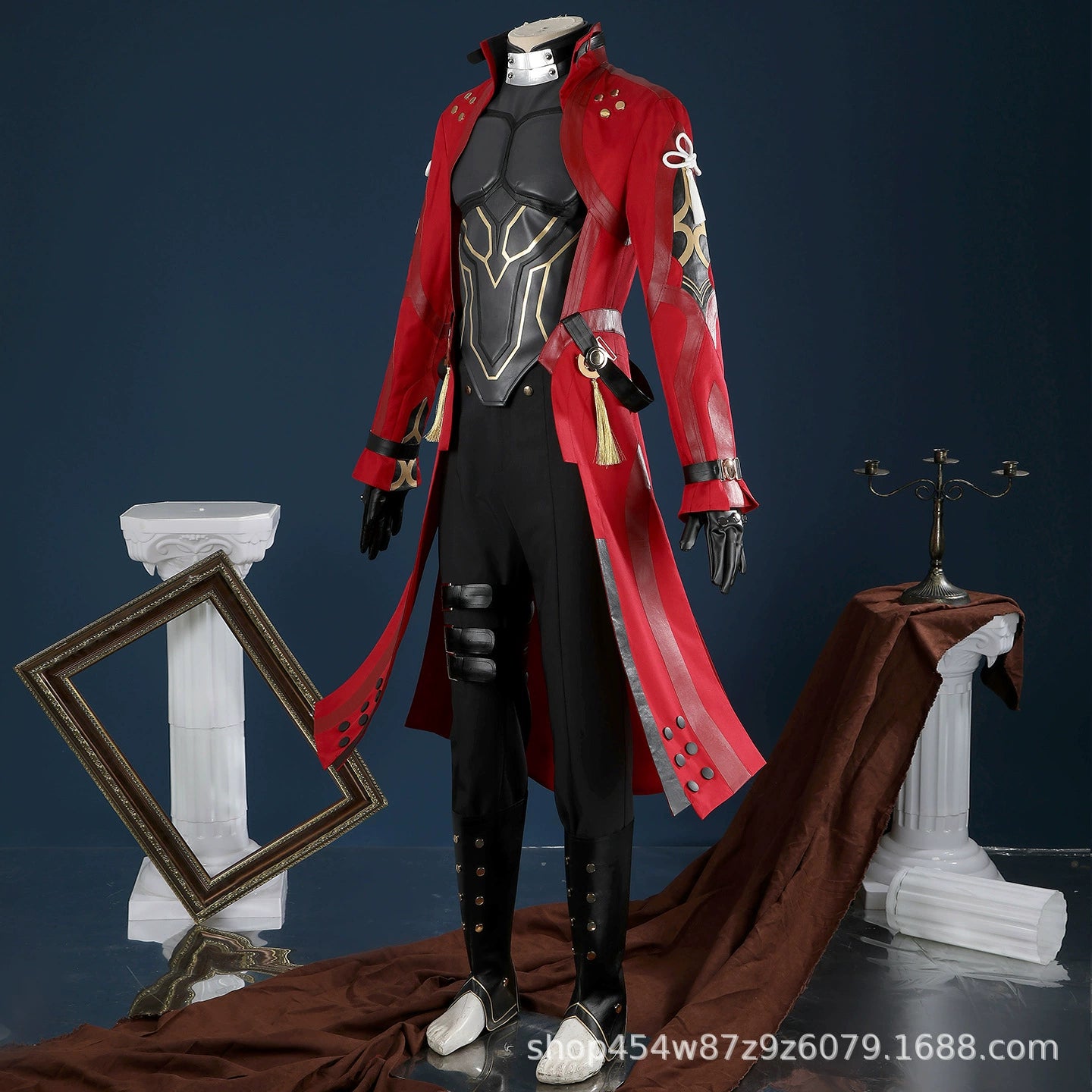 Archer Fate Serie Anzug Cosplay Kostuem Damen Rot Schwarz