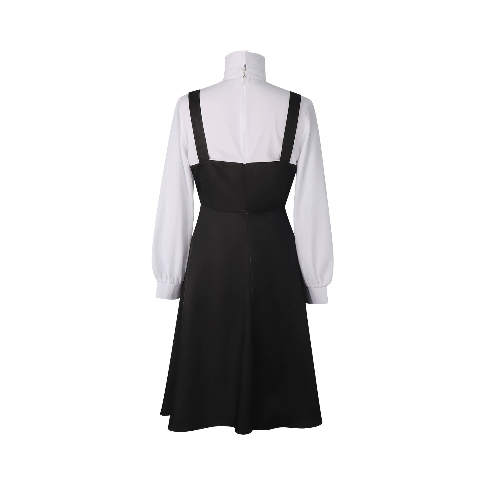 Mia Schwarz Weiss Supernatural Schwarz-Weisses Kleid Cosplay Kostuem Damen