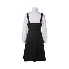 Mia Schwarz Weiss Supernatural Schwarz-Weisses Kleid Cosplay Kostuem Damen
