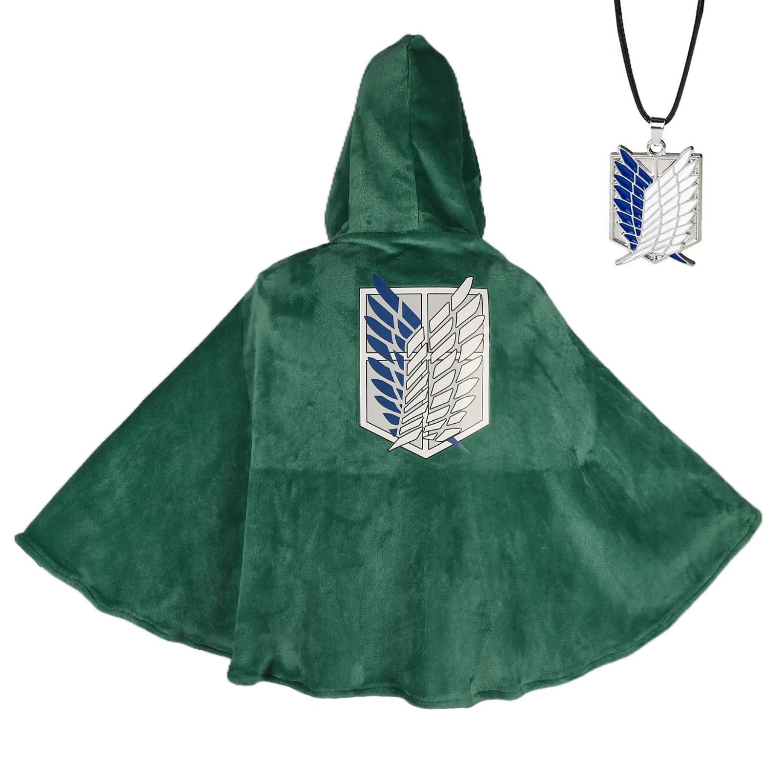 Survey Corps Cape Attack on Titan Flanell-Umhang Cosplay Kostuem Damen