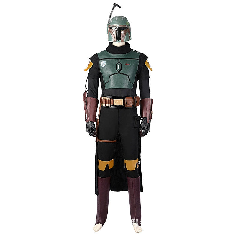 Boba Fett Star Wars Ruestung Cosplay Kostuem Damen Gruen Schwarz