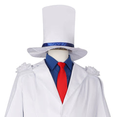 Kaito Kid Detective Conan Phantom Dieb Mantel Cosplay Kostuem Damen