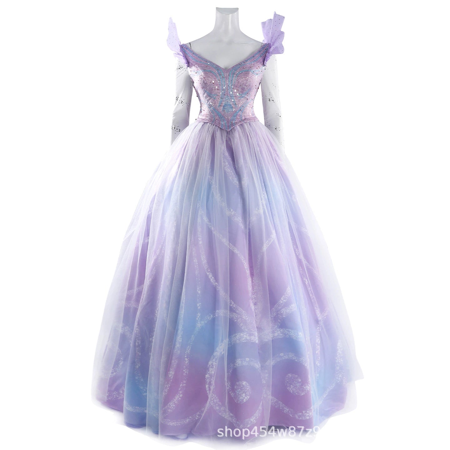 Glinda Wicked Prinzessinnenkleid Cosplay Kostuem Damen Rosa