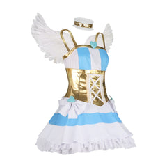 Lumi Schwarz-Gold Neu Witch Hunter K-Pop Bühnenoutfit Cosplay Kostuem Damen