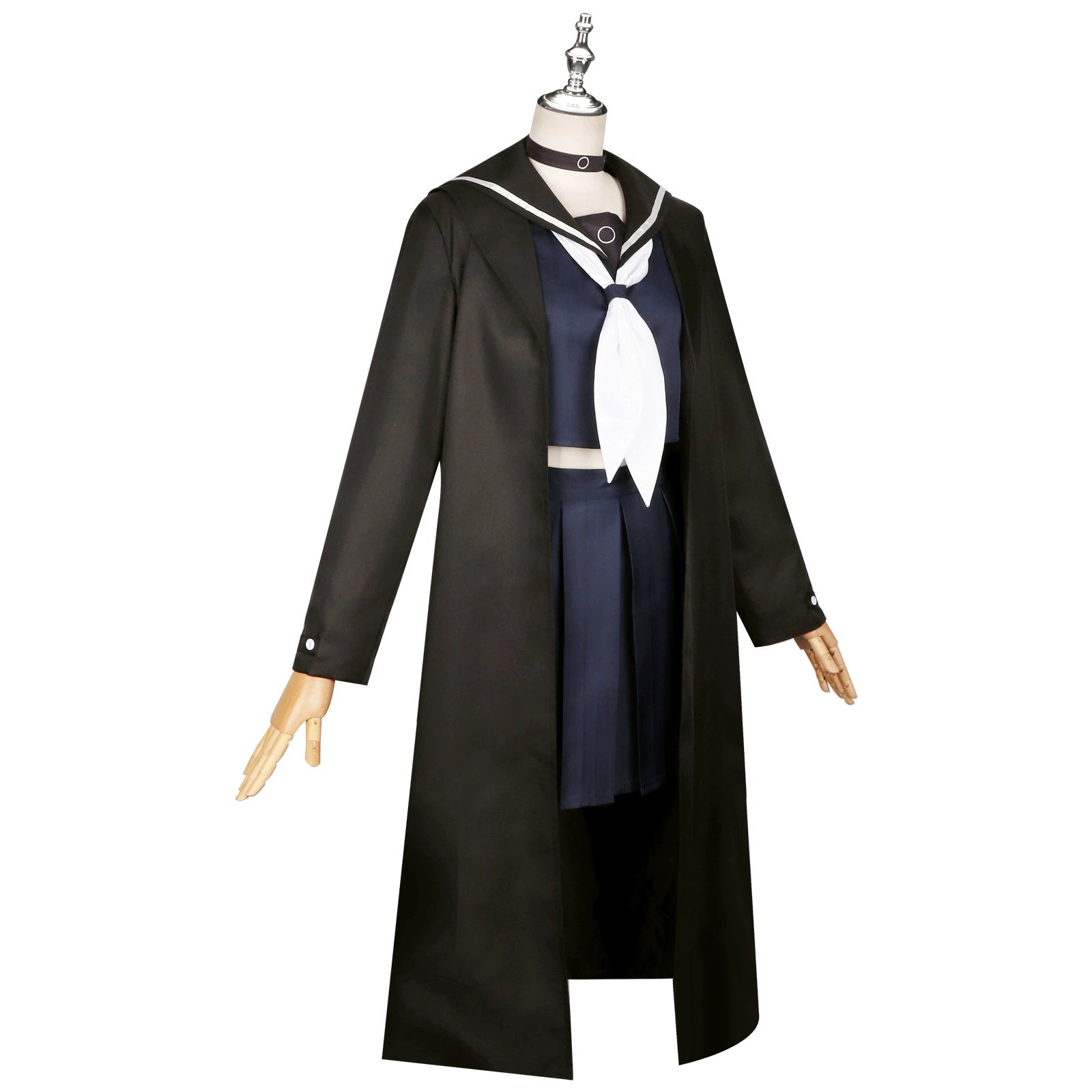 Plana Blue Archive Schul-Set Cosplay Kostuem Damen Schwarz Weiß
