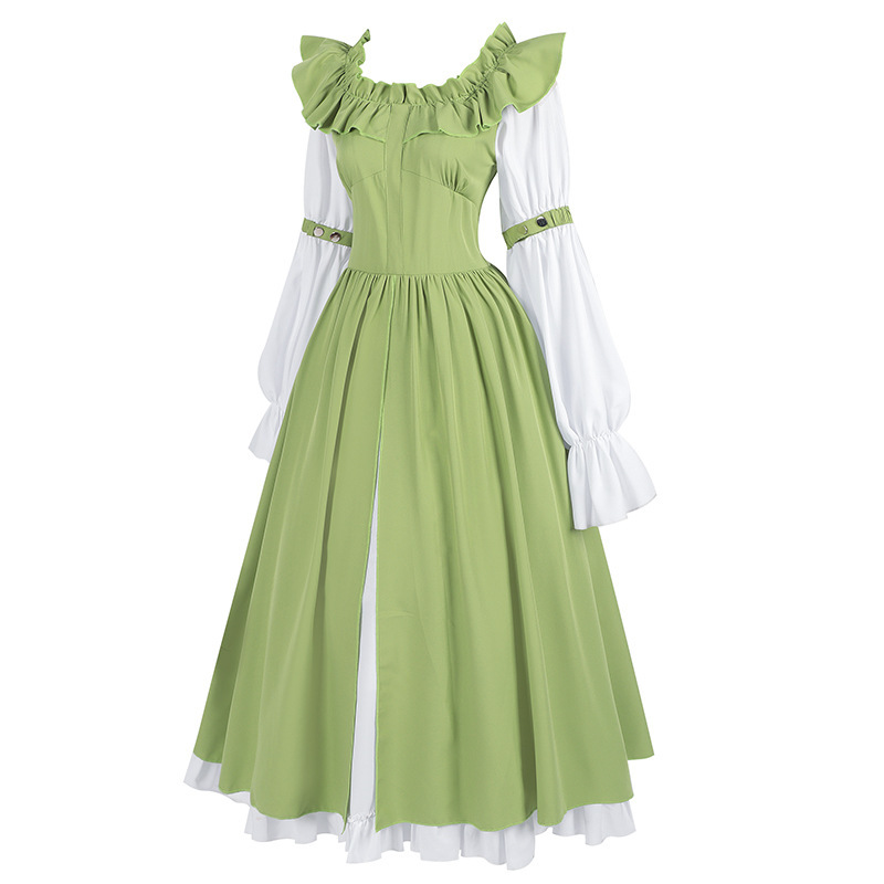 Feenkleid Weinrot – langes Festival-Kleid für Sommerfest, DAMEN