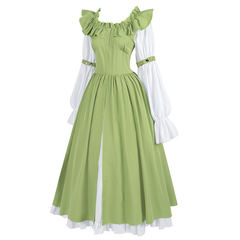 Feenkleid Weinrot – langes Festival-Kleid für Sommerfest, DAMEN