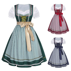 Dirndl kariert – bayerisches Maid-Kleid für Oktoberfest, DAMEN