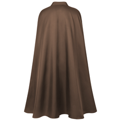 Gothic-Ranger Umhang – langer dunkler Cape mit Umlegekragen für Mittelalter & Halloween