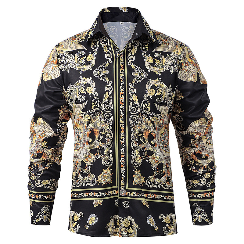 Renaissance-Hemd SALE – bedrucktes Piratenhemd, HERREN