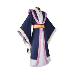 Jinshi The Apothecary Diaries Kino-Hanfu Cosplay Kostuem Damen Dunkelblau Weiß