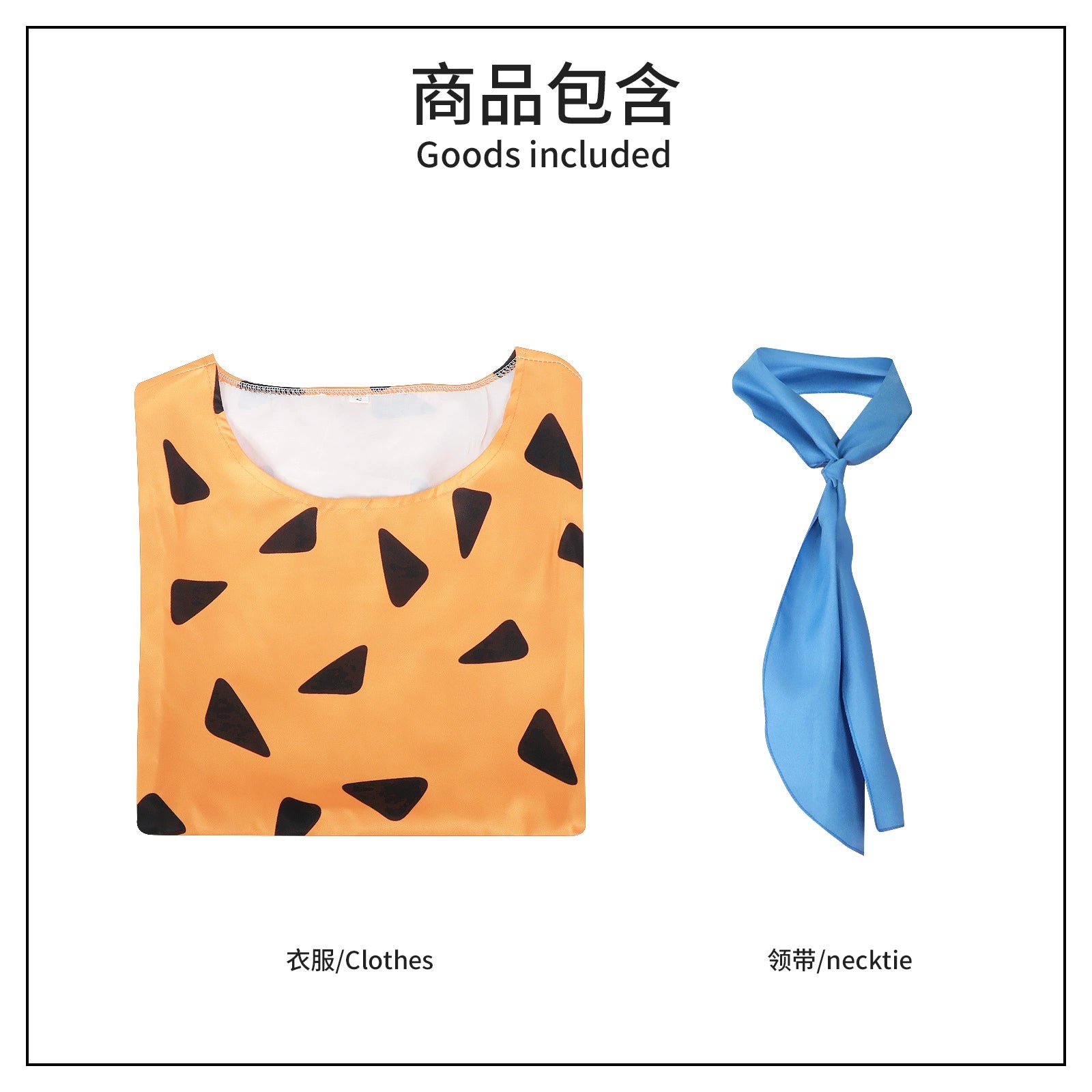 Fred Feuerstein The Flintstones Steinzeit Gewand Orange Cosplay Kostuem Damen