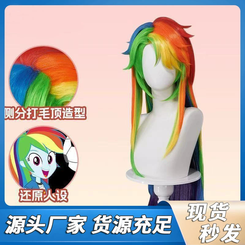 Rainbowdash Cosplay Peruecke Damen