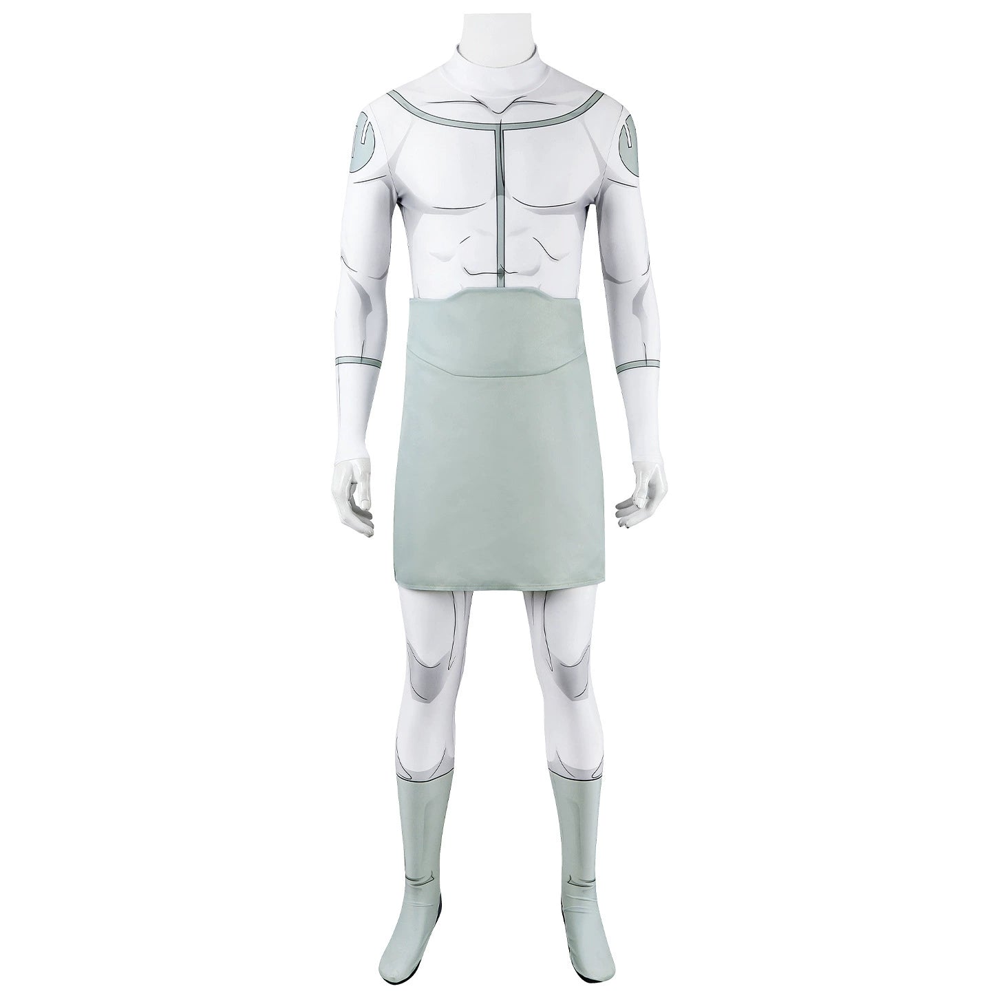 Mark Grayson Invincible Heldenanzug Cosplay Kostuem Damen Weiß