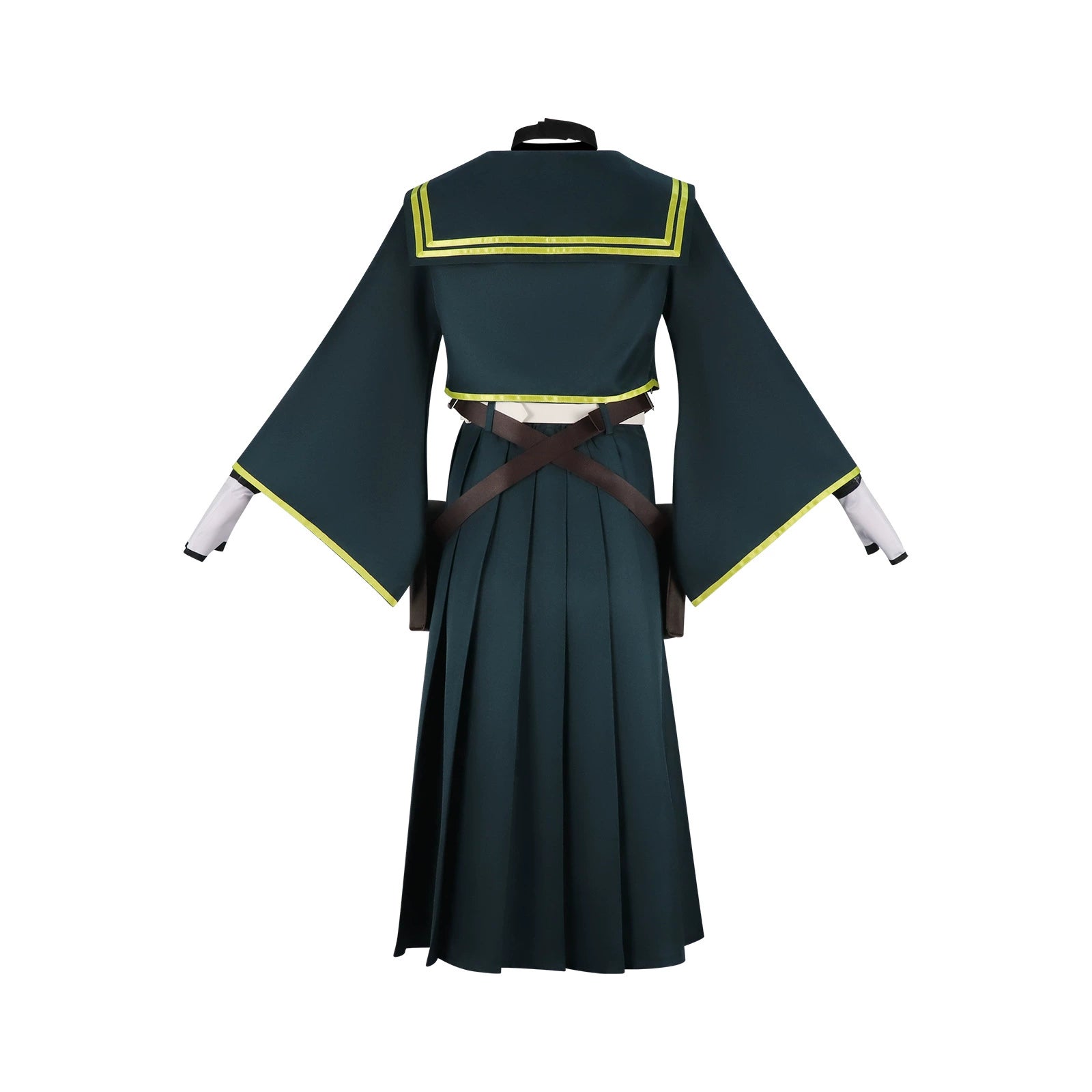 Kie Death Account Green JK Uniform Cosplay Kostuem Damen