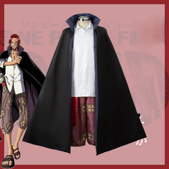 One Piece Shanks Cosplay Kleidung Hemd Jacke Kostüm komplettes Set
