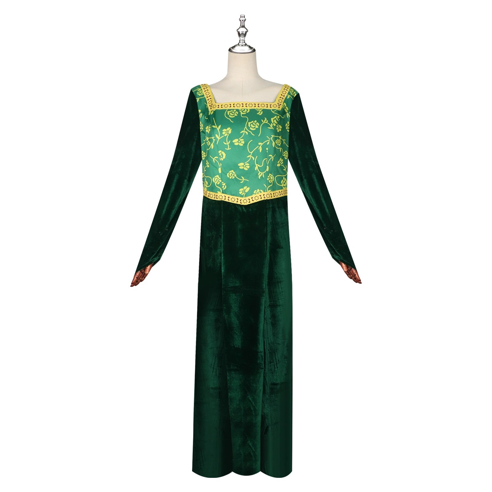 Fiona Princess Shrek Gruenes Prinzessinnenkleid Cosplay Kostuem Damen